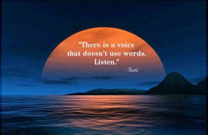 There is a voice